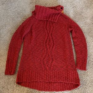 Women’s Anthropologie MOTH Rust Cowl-neck sweater size XS